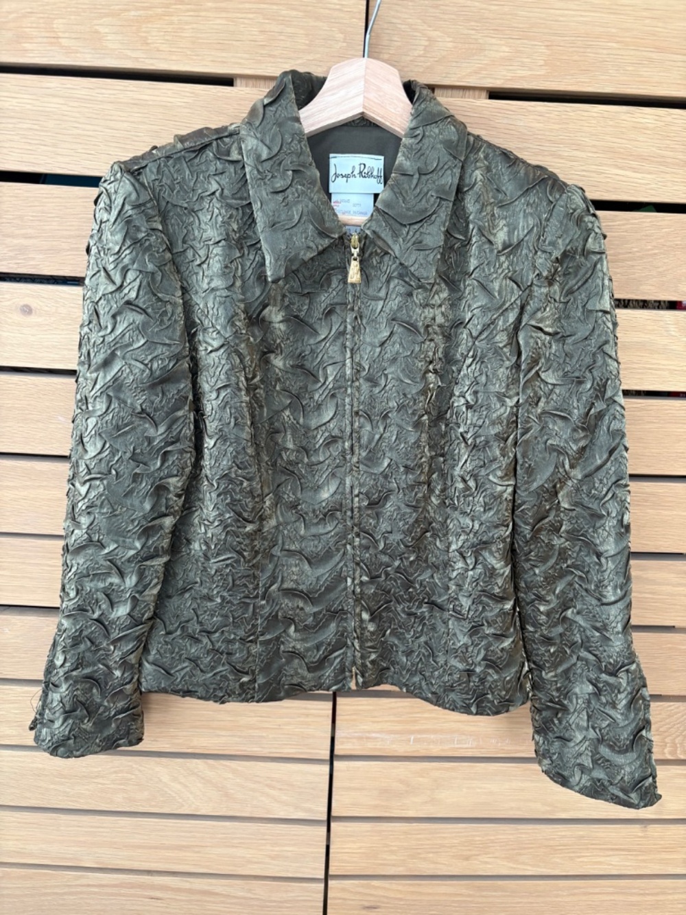 Joseph Ribkoff Textured Art-to-Wear Jacket – Size 6 – Excellent Condition